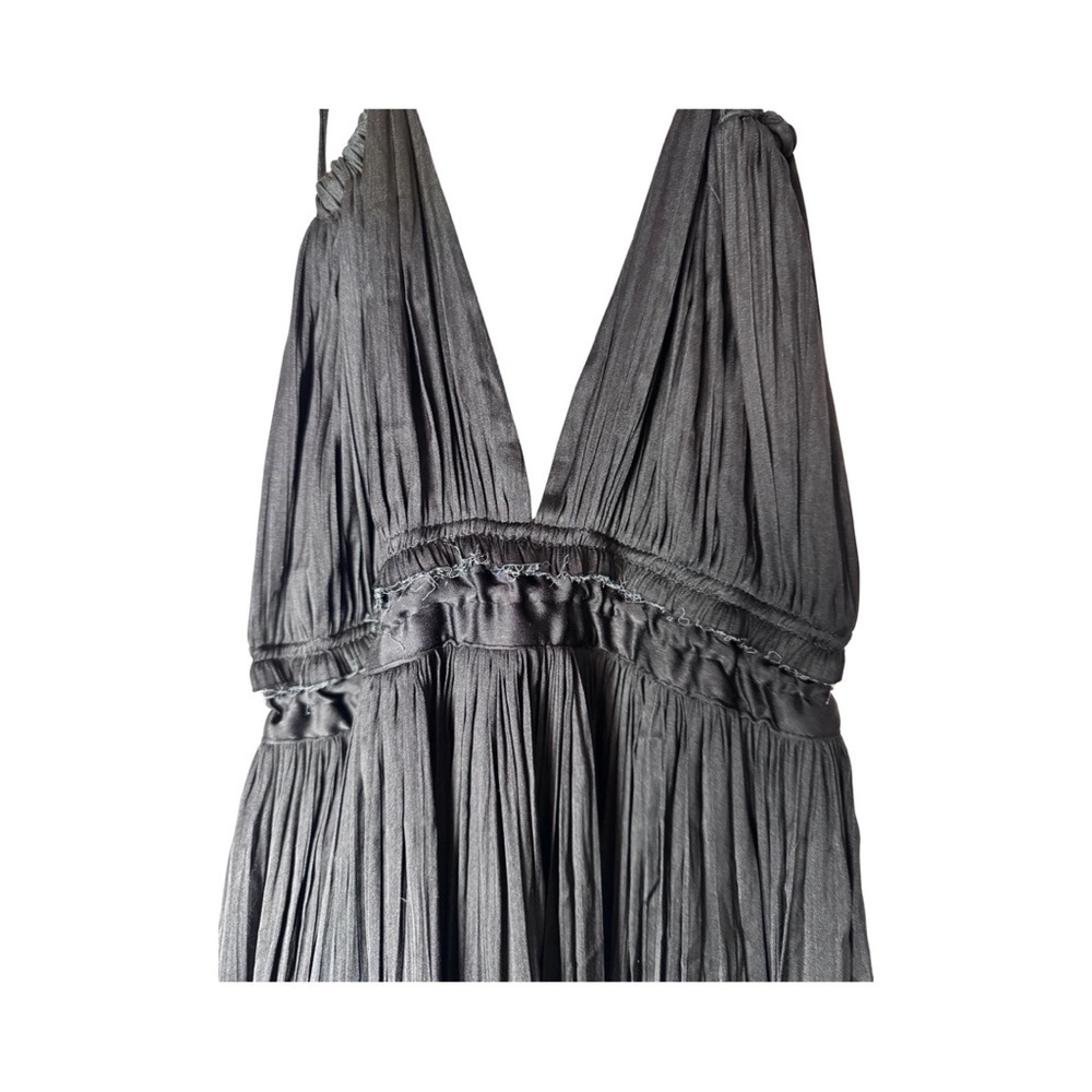 Free People 100 Degrees Of Shine Black Mini Dress - Picture 9 of 11